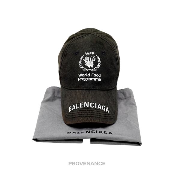 🔴 Balenciaga WFP Embroidered Logo Cap - Black White - Picture 1 of 14